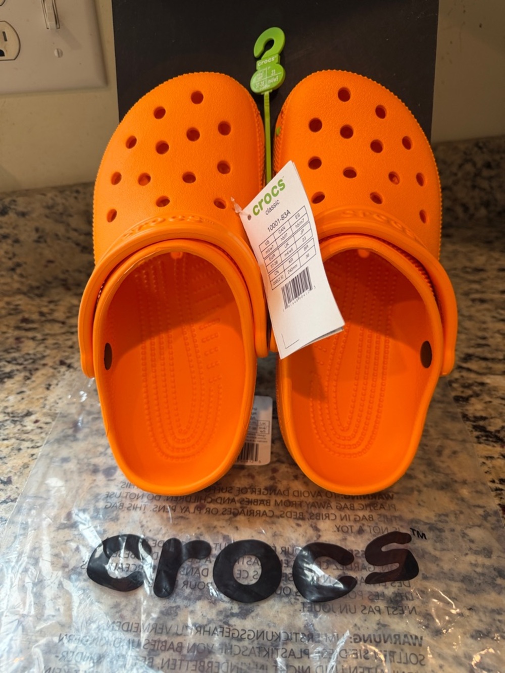 New Orange Classic Crocs